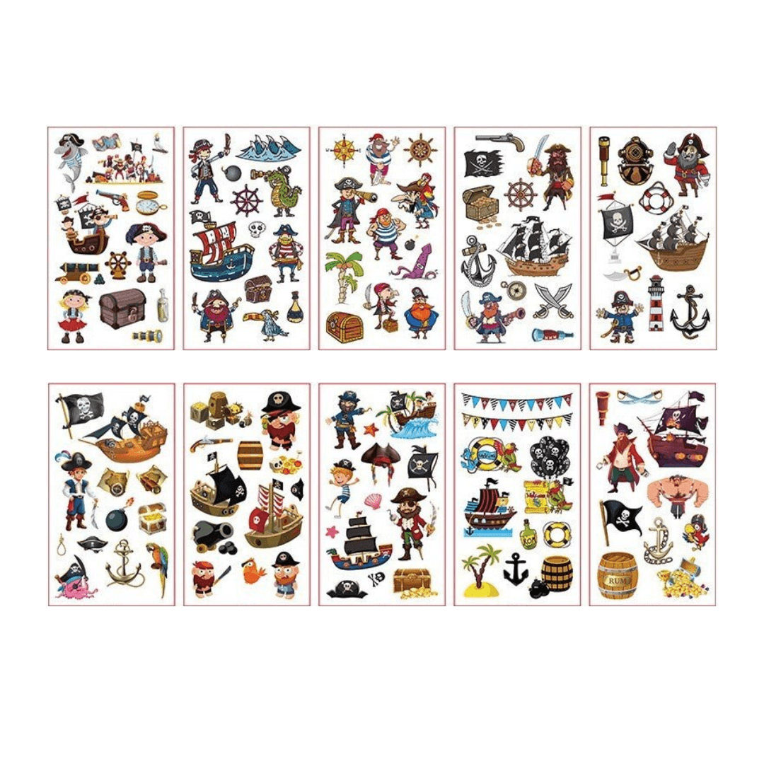 Dočasné tetování - Svět pirátů