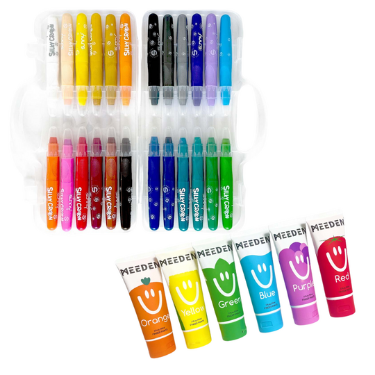 Silky Crayon + Prstové barvy -50%