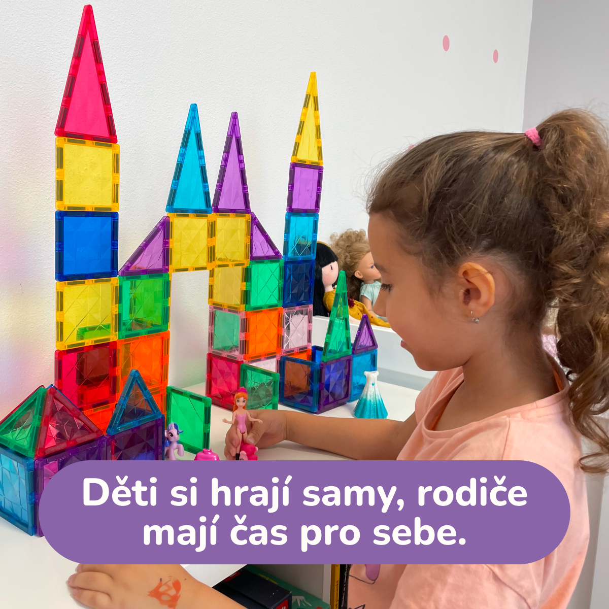 COLORMAG - Magnetická stavebnice 100 kusů