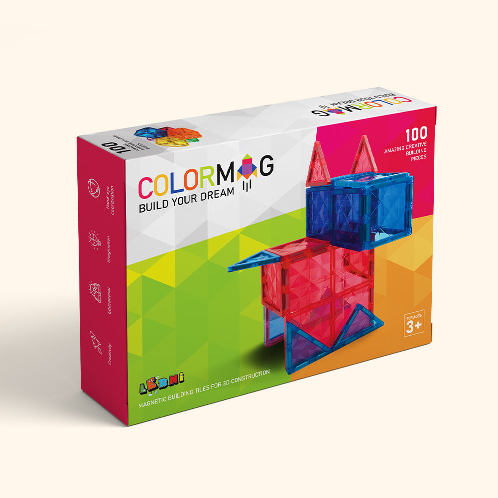 COLORMAG - Magnetická stavebnice 100 kusů