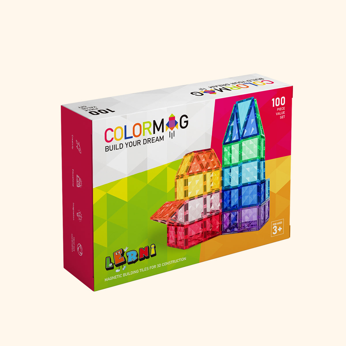 COLORMAG - Magnetická stavebnice 100 kusů
