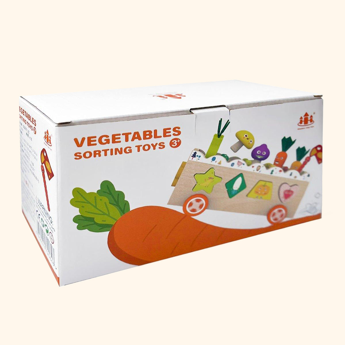 Dřevěná vkládačka, vozíček