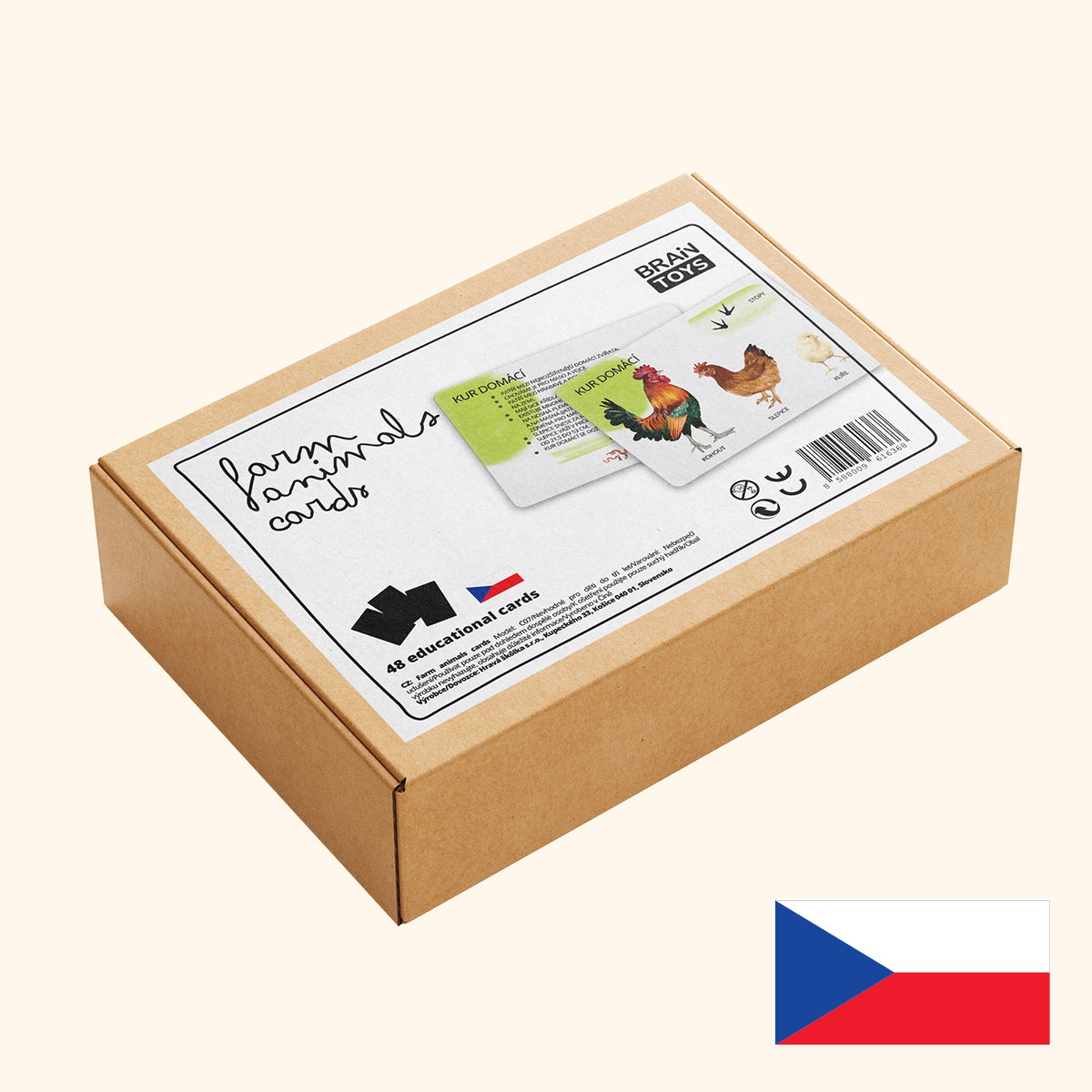 Sada edukačních karet domácí zvířata CZ