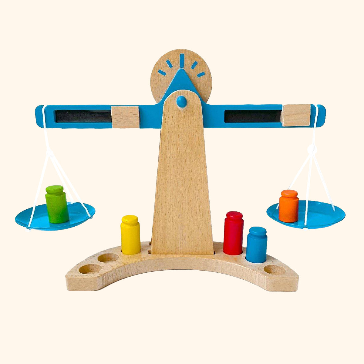 Dřevěná barevná váha Lerni