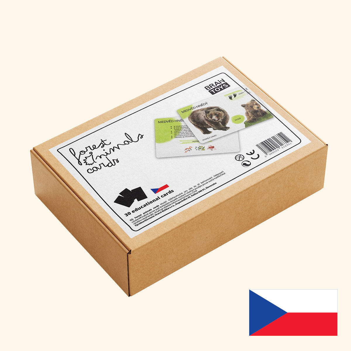 Sada edukačních karet lesní zvířata CZ