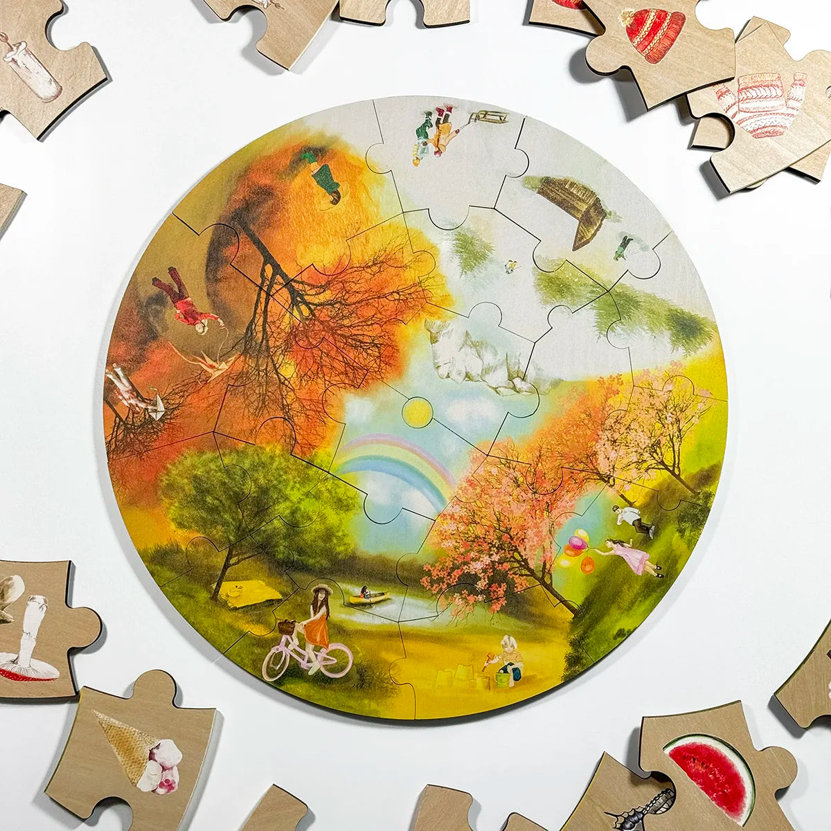 Podlahové puzzle - 4 roční období