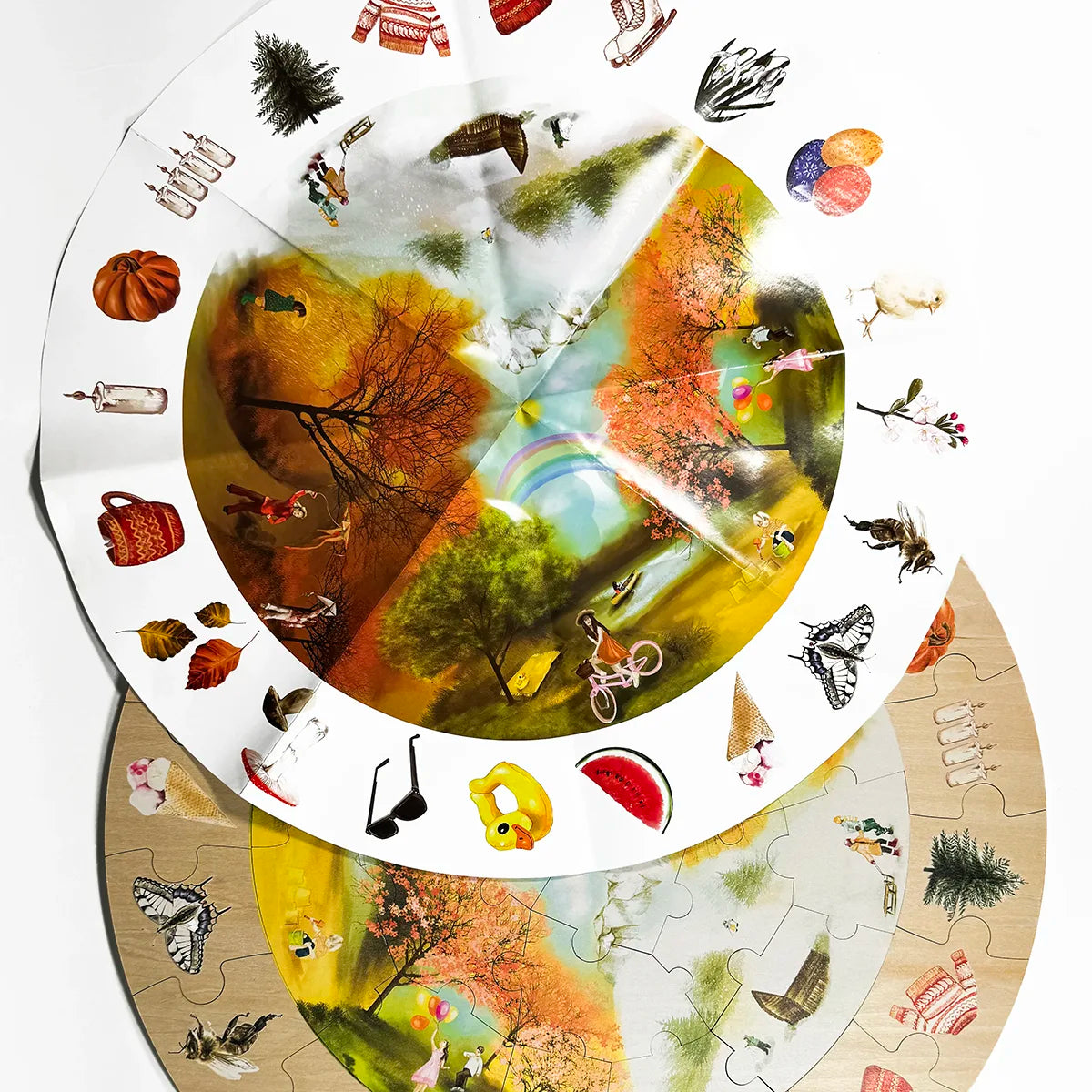 Podlahové puzzle - 4 roční období