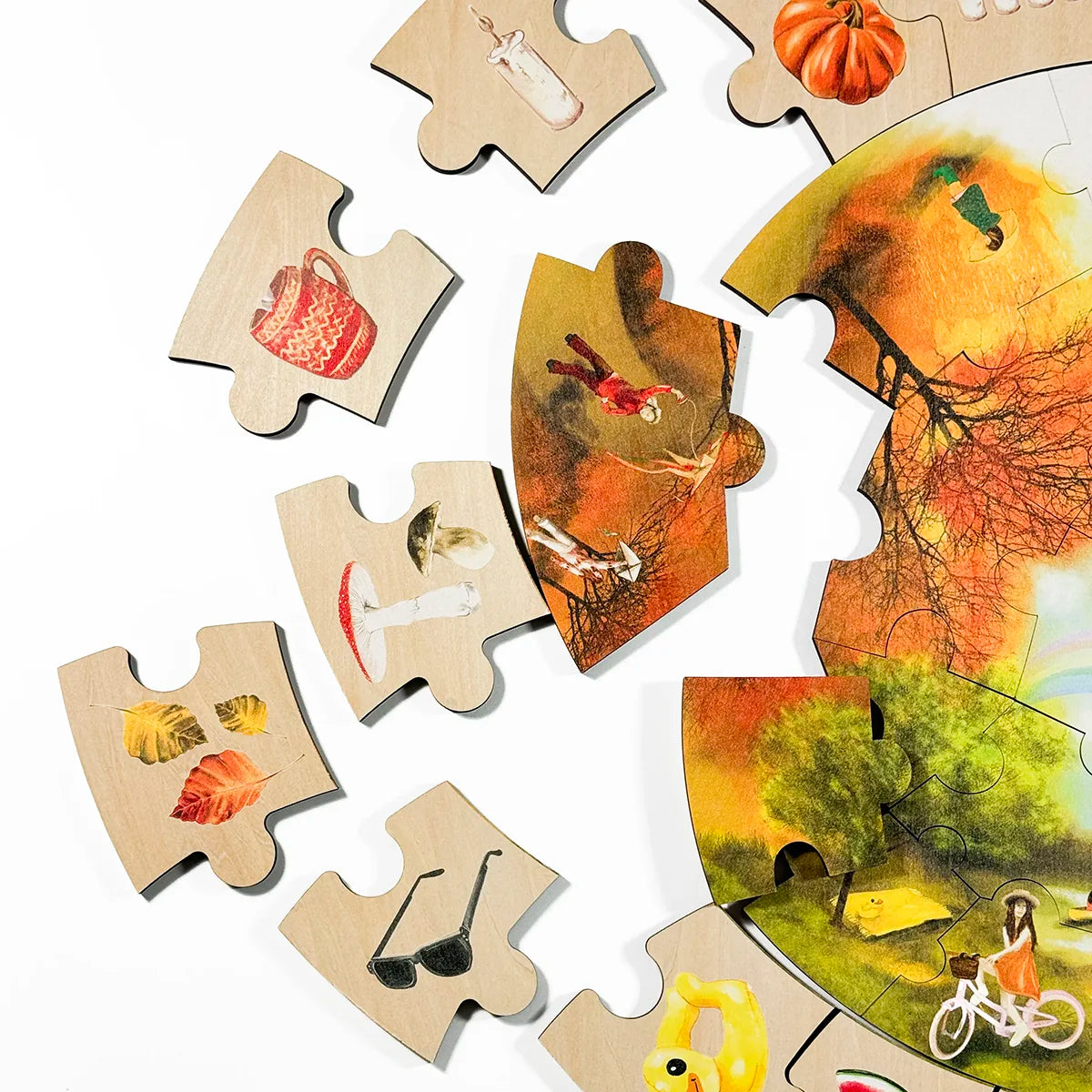 Podlahové puzzle - 4 roční období