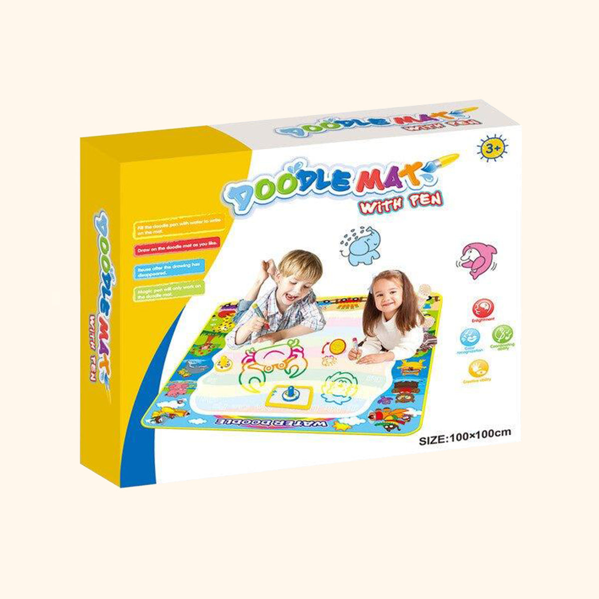 Podložka na malování vodou 100 x 100 cm