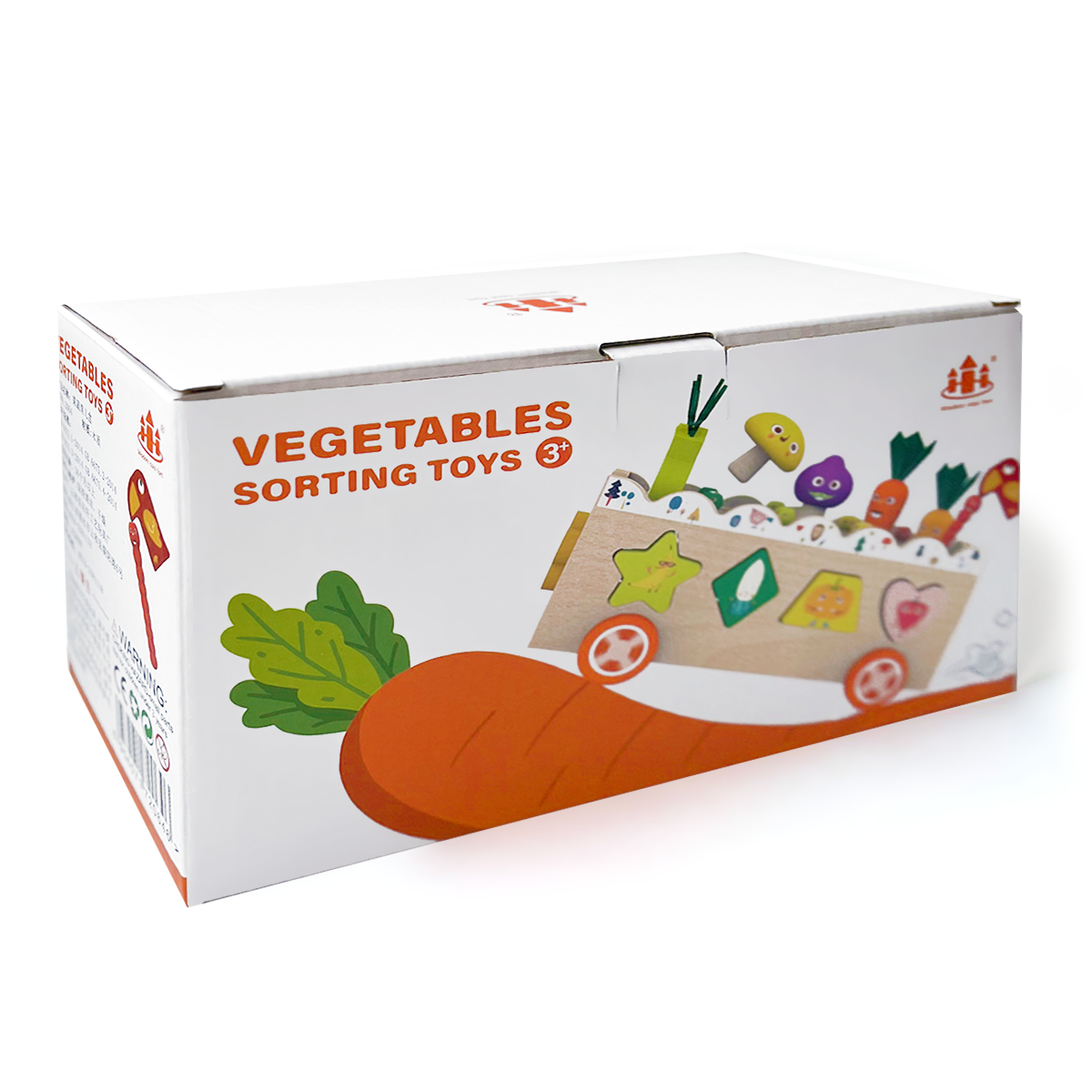 Dřevěná vkládačka, vozíček