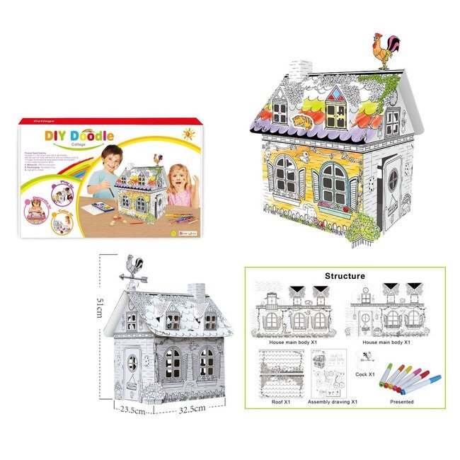 Hrací domeček z papíru - Lerni.cz