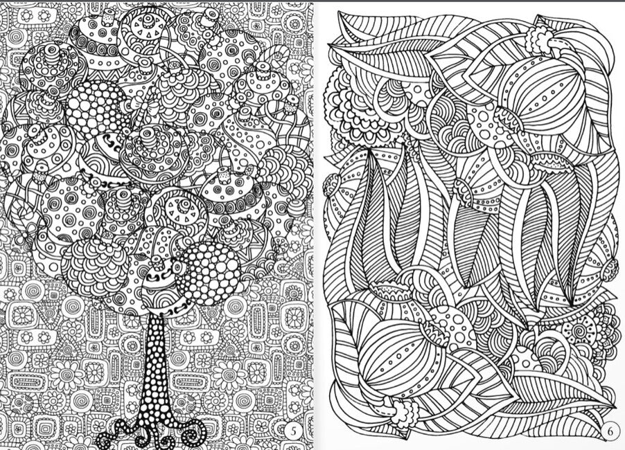 Keep calm & draw - Trees and ornaments - Lerni.cz