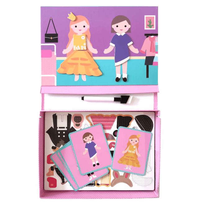 Kufřík s magnety Oblékání - Lerni.cz