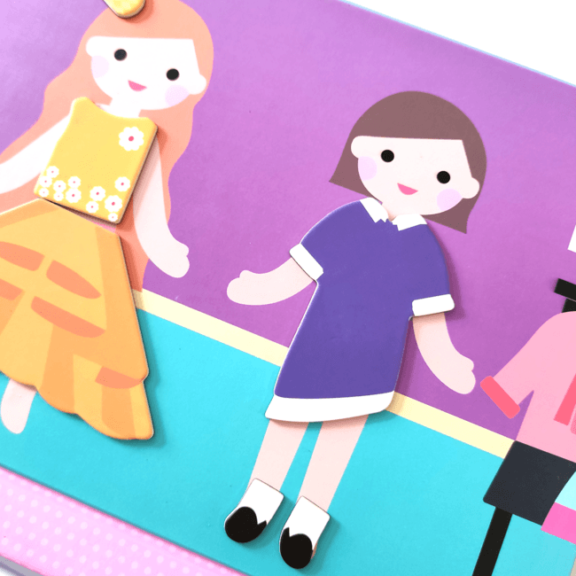 Kufřík s magnety Oblékání - Lerni.cz