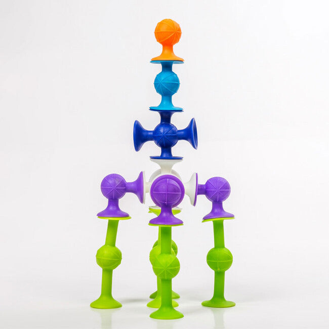 Rozbaleno : Přísavková stavebnice Zvířátka 96 kusů