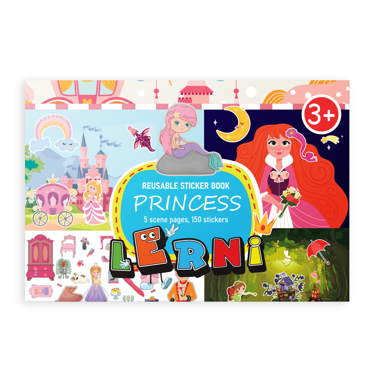 Samolepky k opakovanému použití: Princezny a víly - Lerni.cz