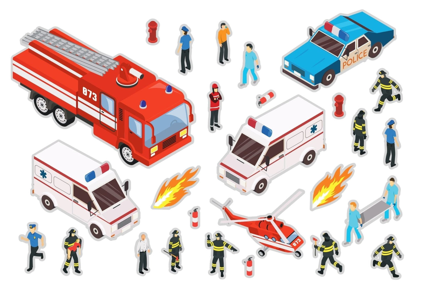 Samolepky k opakovanému použití: Vozidla - Lerni.cz