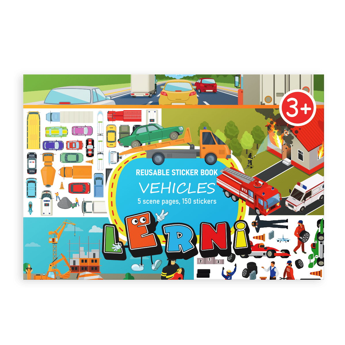 Samolepky k opakovanému použití: Vozidla - Lerni.cz