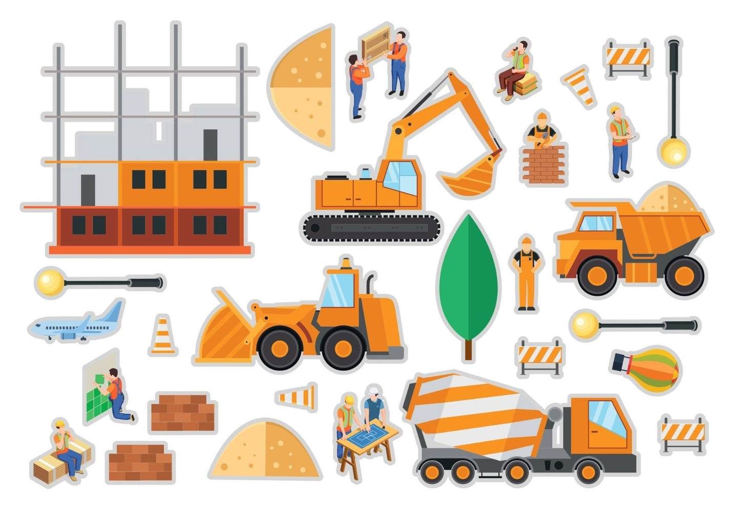 Samolepky k opakovanému použití: Vozidla - Lerni.cz