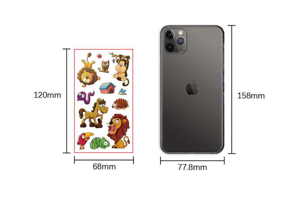 Dočasné tetování - Veselé příšerky