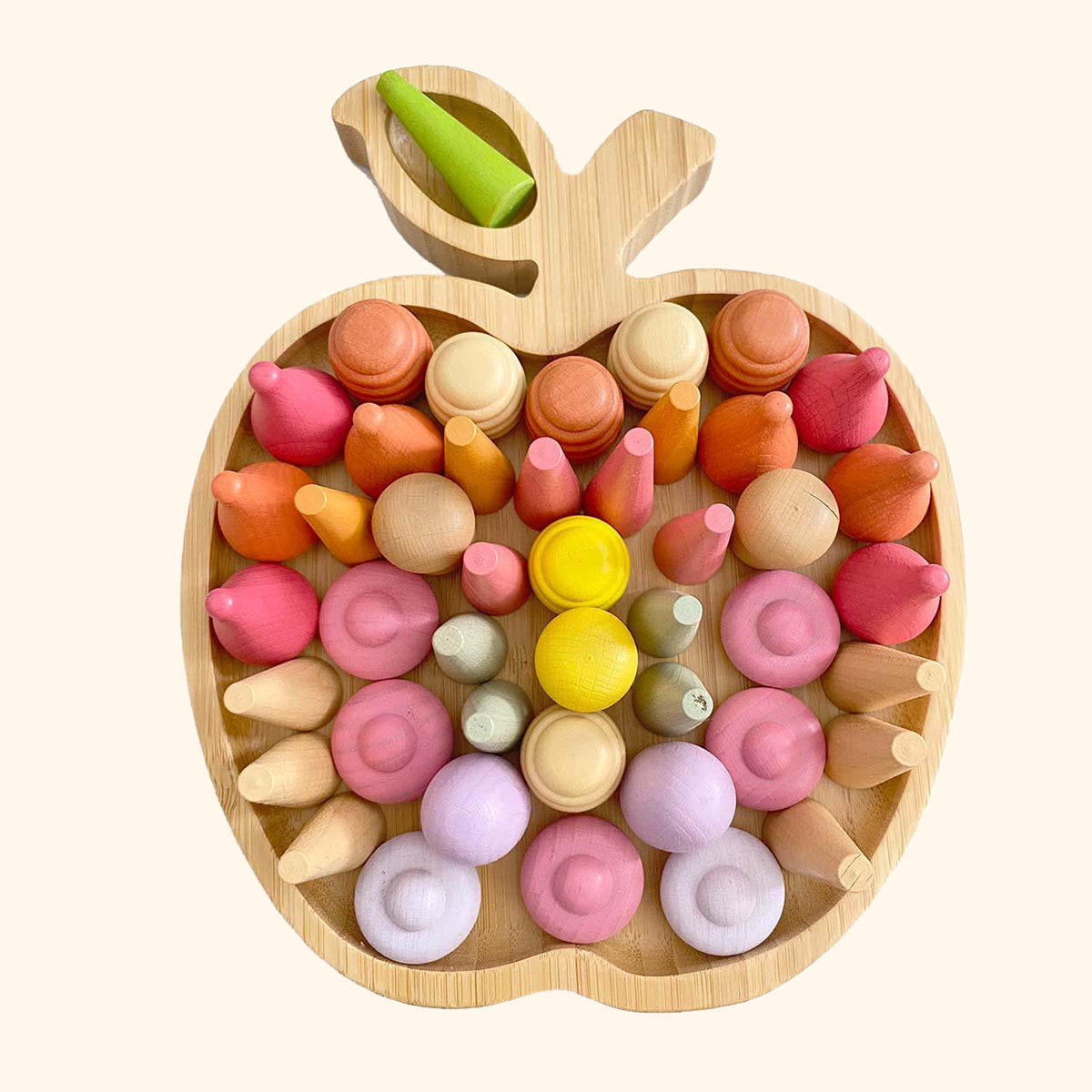 Bambusový tác Jablko