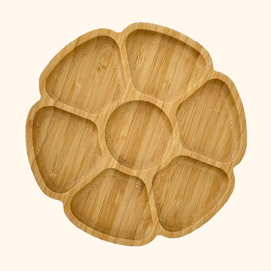 Bambusový tác Květ