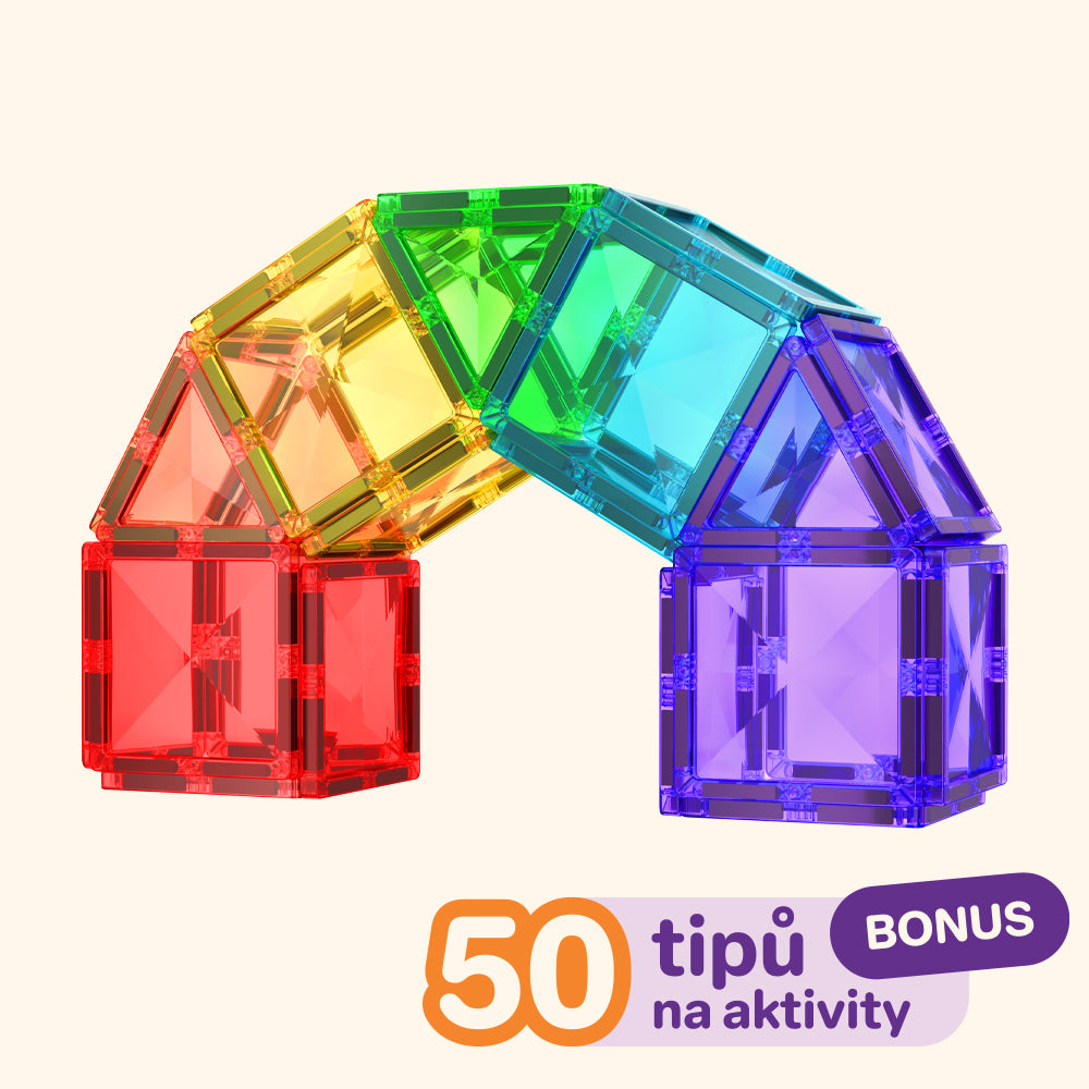 Magnetická stavebnice COLORMAG 60ks - classic