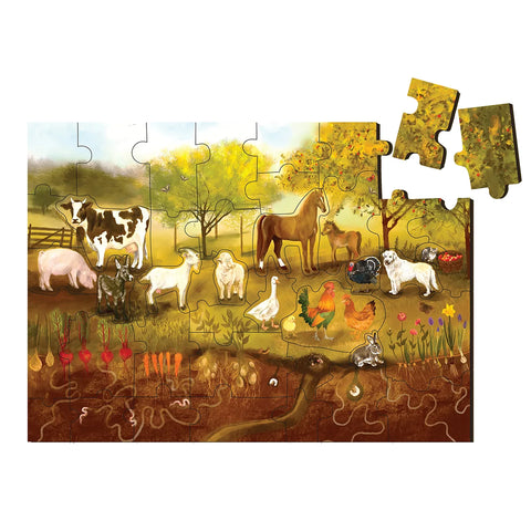 Podlahové puzzle - Farma