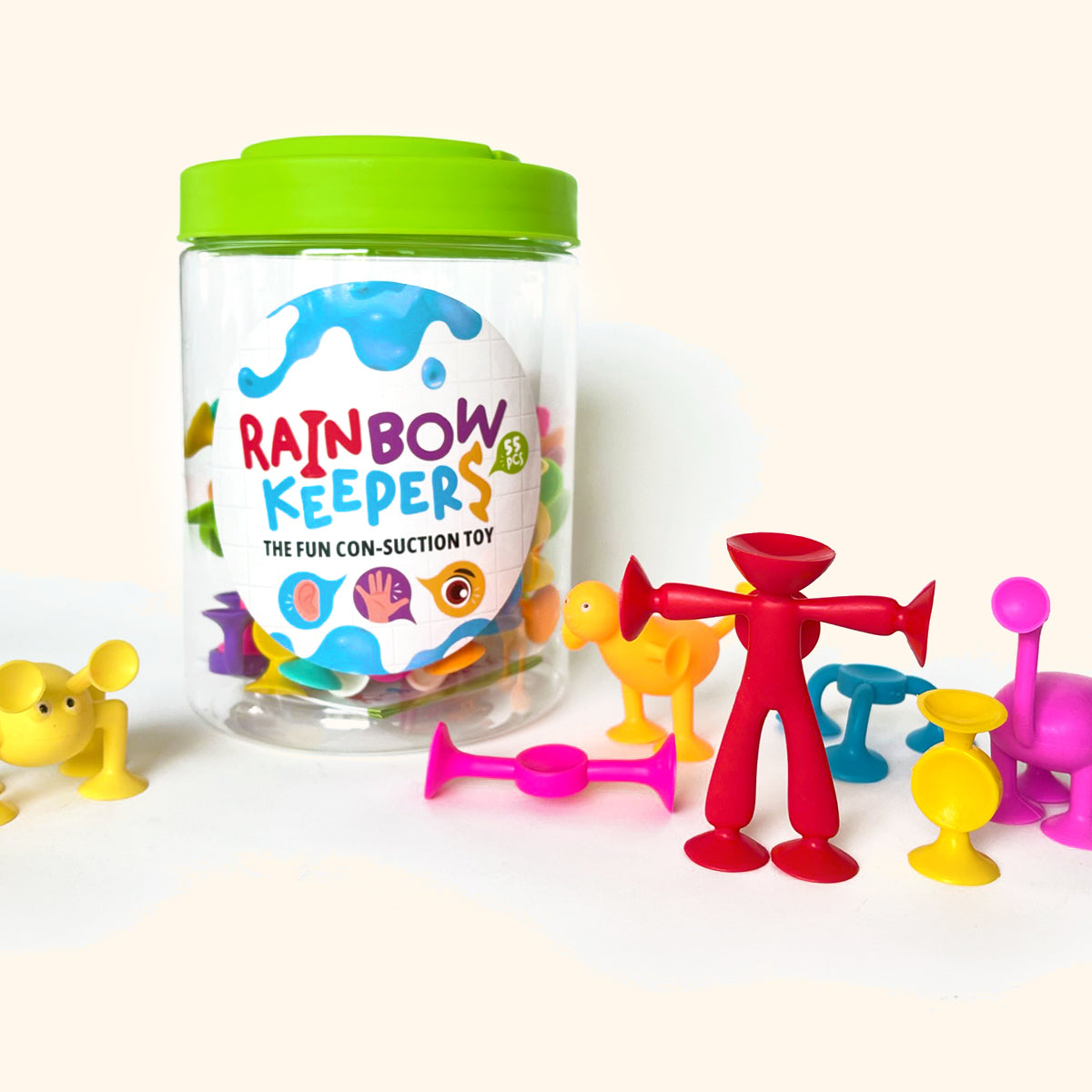 Rainbow Keepers 55 - přísavková stavebnice se zvířátky