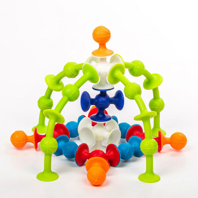 Rozbaleno : Přísavková stavebnice Zvířátka 96 kusů